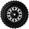 Ekena Millwork Sellek Ceiling Medallion (Fits Canopies up to 1 1/8"), 18 1/2"OD x 7/8"ID x 1 1/2"P, Jet Black CM18SKBLF - alternate 1